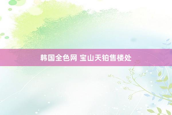 韩国全色网 宝山天铂售楼处
